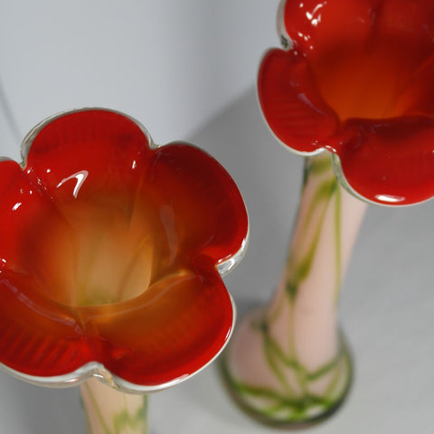 Jack in the Pulpit Tall Art Glass Vase
