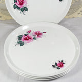 Rose Print Dining Plates