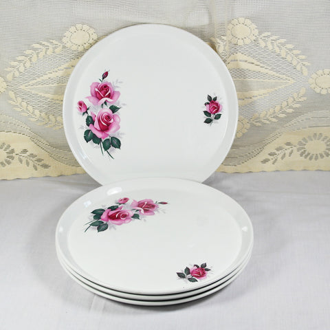 Rose Print Dining Plates
