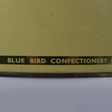 Large Vintage Blue Bird Confectionary Tin
