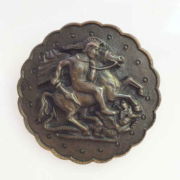 St George and the Dragon Miracle Brooch