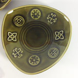Lord Nelson Green Celtic Butter Dishes