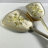 Embroidered Vanity Dressing Table Set in Yellow
