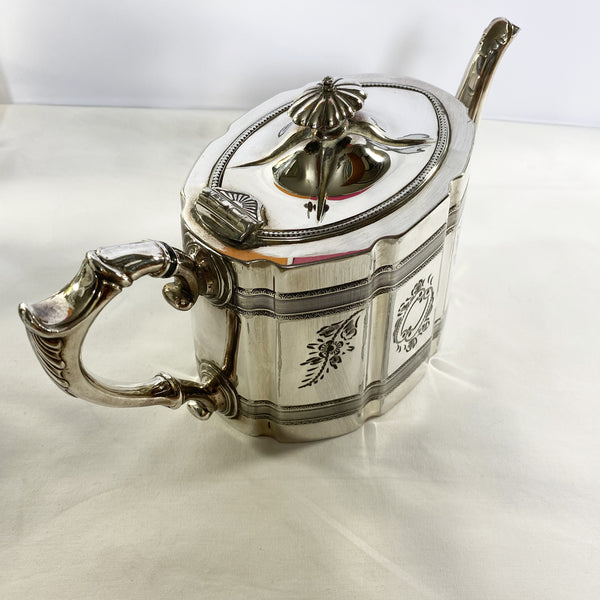Victorian James Dixon & Son Silver Plate Tea Set