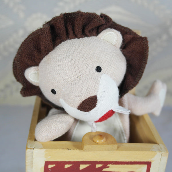 Lion Jack in the Box Wooden Toy