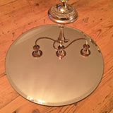 Hire mirrored display plates. Rural Magpie event style hire.