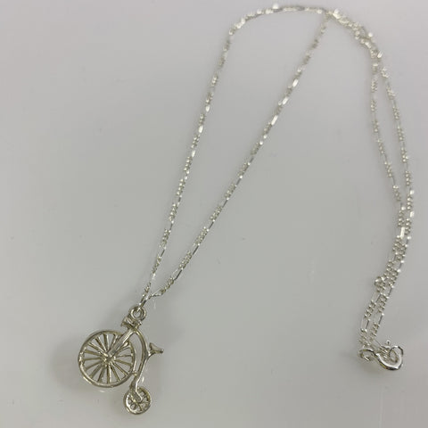 Sterling Silver Penny Farthing Necklace