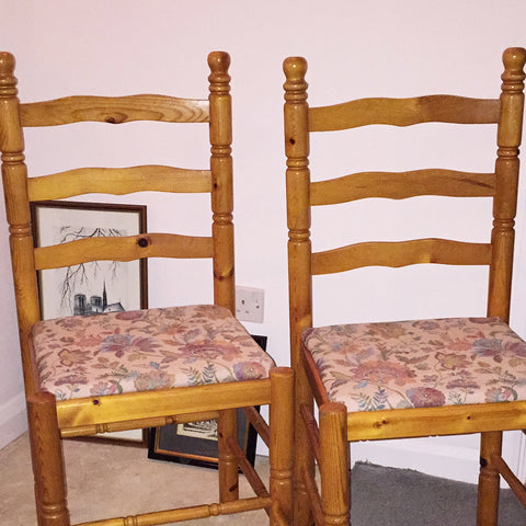 Pine Ladder Back Chairs