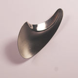 1970's Modernist Abstract Stainless Steel Brooch