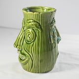 Two Faced Funny Ugly Face Celery Jar