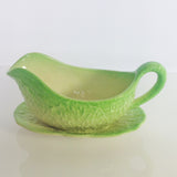 Beswick Cabbage Leaf Sauce Boat and Plate